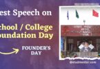 Best Speech on Founder's Day or School Foundation Day 2023