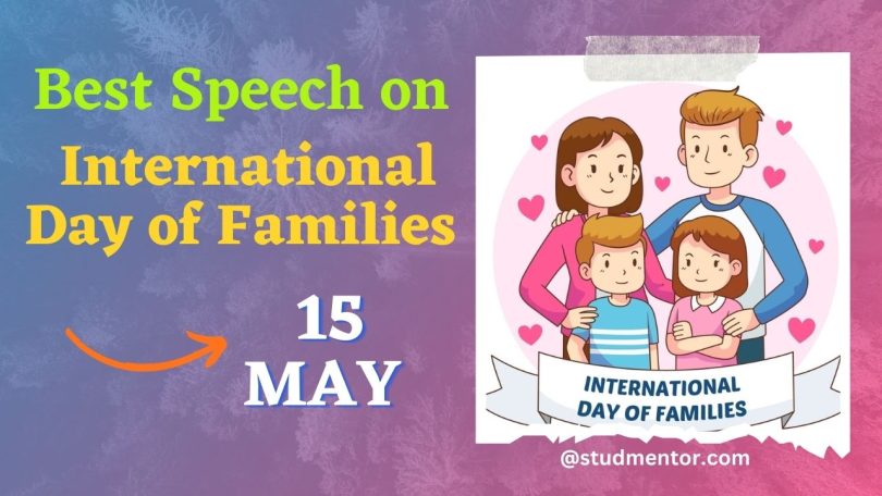 Best Speech on International Day of Families - 15 May 2023
