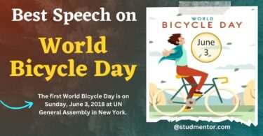 Best Speech on International World Bicycle Day - 3 June 2023