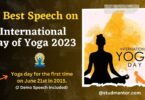 Best Speech on International Yoga Day - 21 June 2023