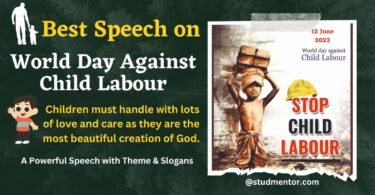 Best Speech on World Day Against Child Labour - 12 June 2023