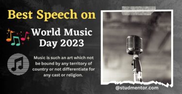 Best Speech on World Music Day - 21 June 2023