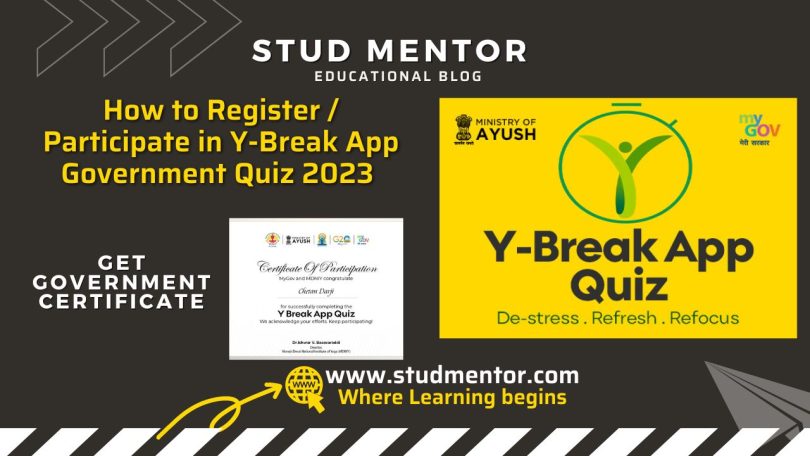 How to Register Participate in Y-Break App Government Quiz 2023
