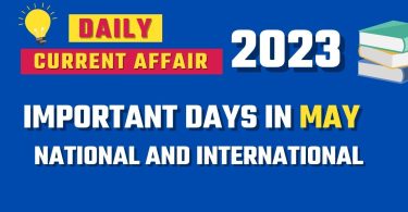 Important Days in May 2023 National and International Special List