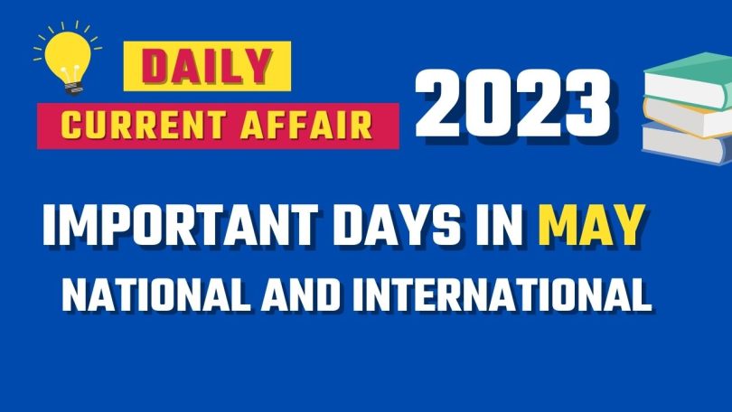Important Days in May 2023 National and International Special List