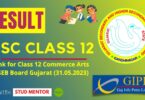 Link for Class 12 Commerce Arts GSEB Board Gujarat (31.05.2023)