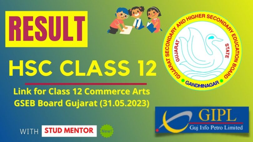 Link for Class 12 Commerce Arts GSEB Board Gujarat (31.05.2023)