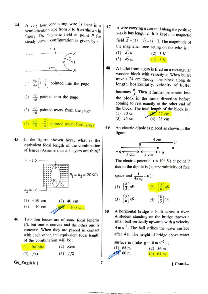 NEET - UG Question Paper with Official Answer Key in PDF (07 May 2023) G6 Series in English-07
