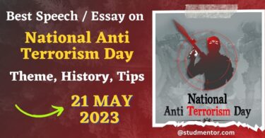 Speech on National Anti Terrorism Day - 21 May 2023