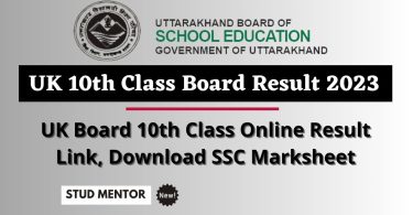 UK Board 10th Class Online Result Link, Download Marksheet 2023