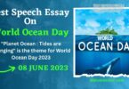 Best Speech Essay on World Ocean Day - 8 June 2023