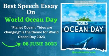 Best Speech Essay on World Ocean Day - 8 June 2023
