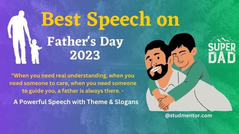 Best Speech on Father's Day - 18 June 2023