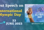 Best Speech on International Olympic Day - 23 June 2023