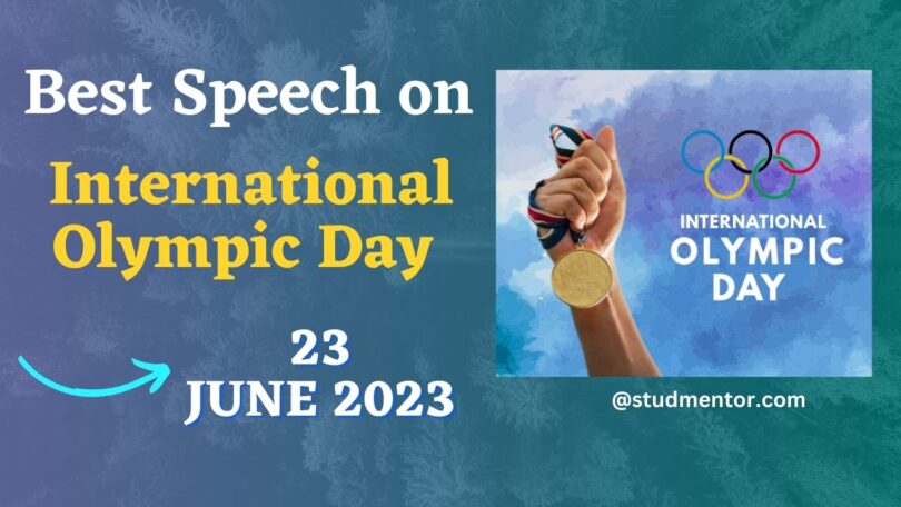 Best Speech on International Olympic Day - 23 June 2023