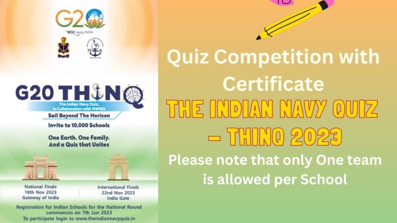 CBSE Circular - How to Participate Register in The Indian Navy Quiz (THINQ) 2023