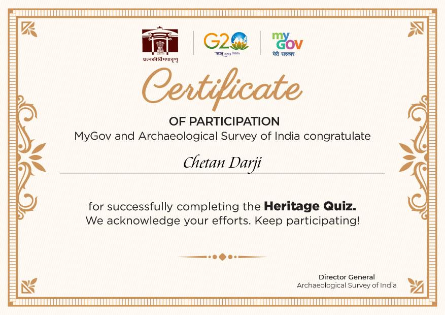 Heritage quiz 2023 MyGov