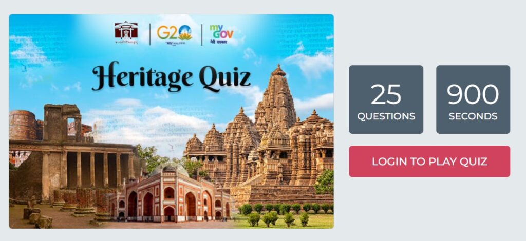 Heritage quiz 2023 MyGov