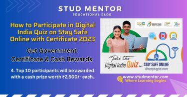 How to Participate in Digital India Quiz on Stay Safe Online with Certificate 2023