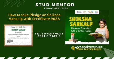 How to take Pledge on Shiksha Sankalp with Certificate 2023