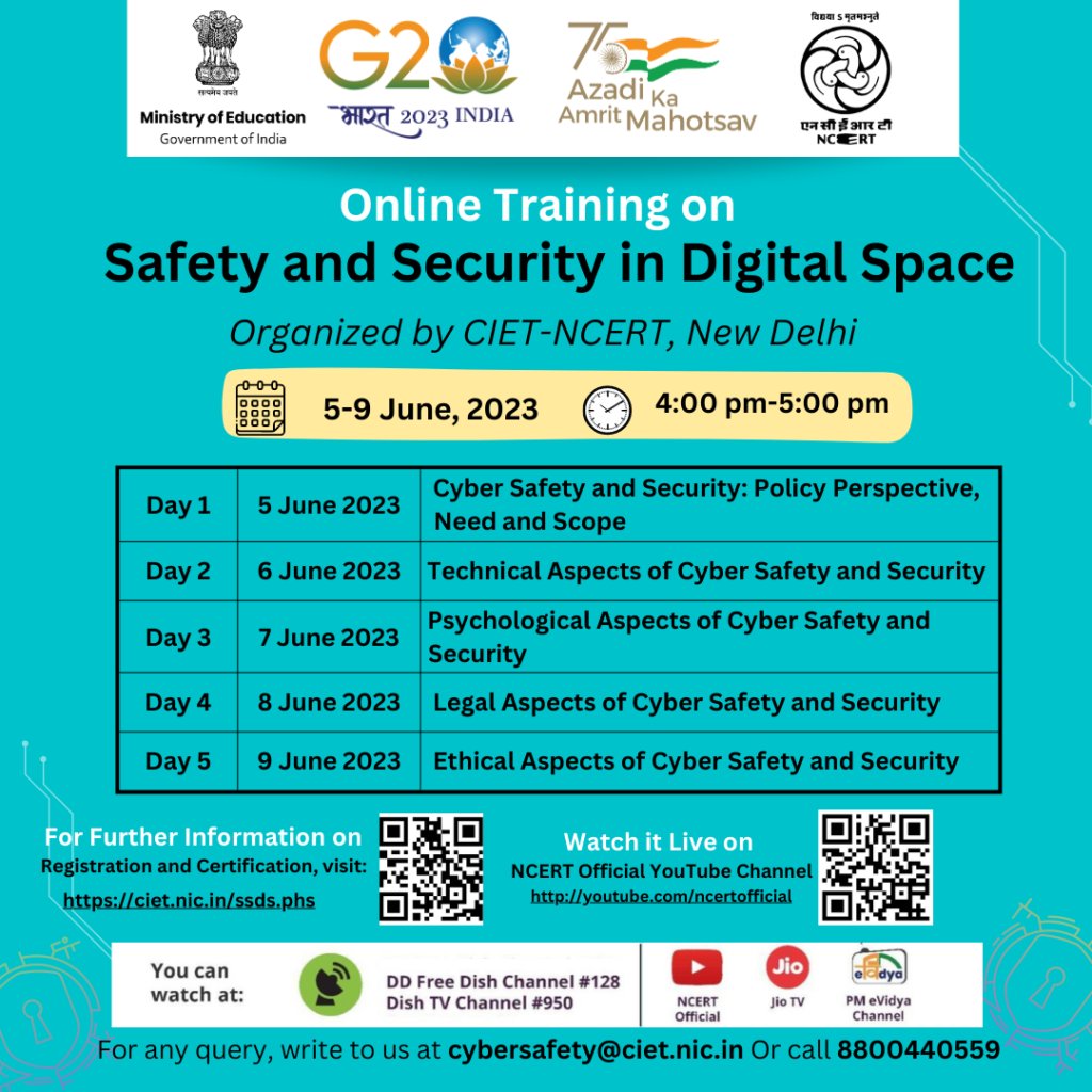Online Participation or Registration Link - “Safety and Security in Digital Space” 2023