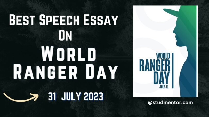 Best Speech Essay on World Ranger Day - 31 July 2023