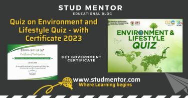 Quiz on Environment and Lifestyle Quiz - with Certificate 2023