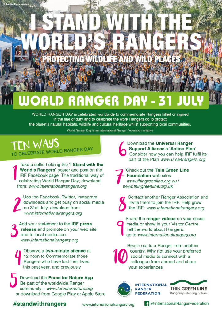 World Rangers Day - Ten-Ways-Poster-2023-English