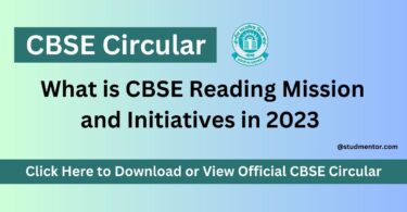 CBSE Circular - What is CBSE Reading Mission and Initiatives in 2023