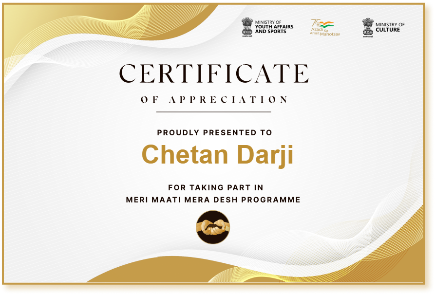 Chetan Darji - How to take Pledge on Meri Maati Mera Desh with Certificate 2023