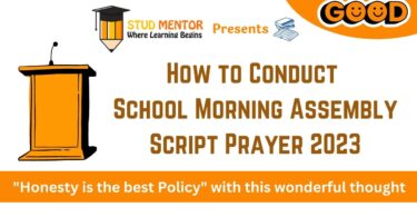 How to Conduct School Morning Assembly Script Prayer 2023