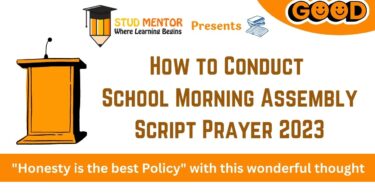 How to Conduct School Morning Assembly Script Prayer 2023