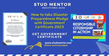 How to take Disaster Preparedness Pledge with Government Certificate 2023