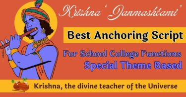 A Simple Best School College Anchoring Script for 'Janmashtami' 2023