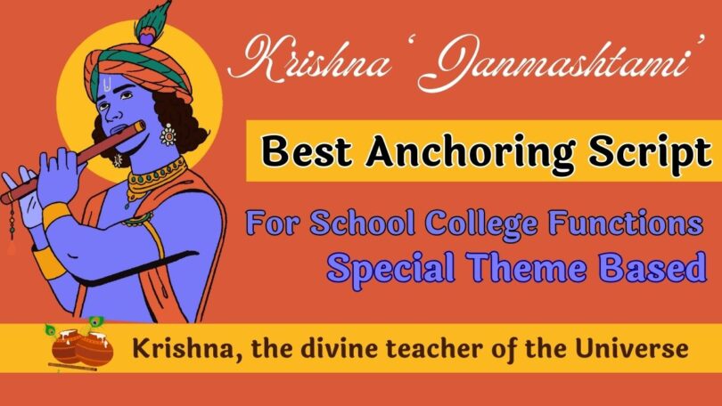 A Simple Best School College Anchoring Script for 'Janmashtami' 2023