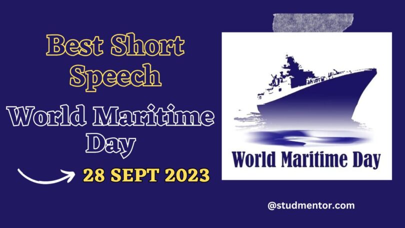 Best Short Speech on World Maritime Day in English 28 September 2023