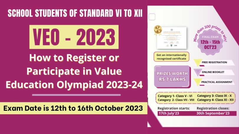 How to Register or Participate in Value Education Olympiad 2023-24