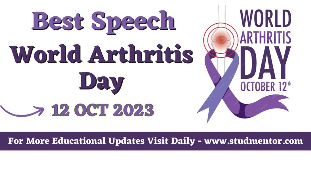 Best Speech on World Arthritis Day - 12 October 2023