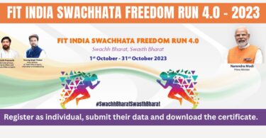 How to Participate in Fit India Swachhata Freedom Run 4.0 with Certificate 2023