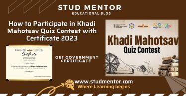 How to Participate in Khadi Mahotsav Quiz Contest with Certificate 2023