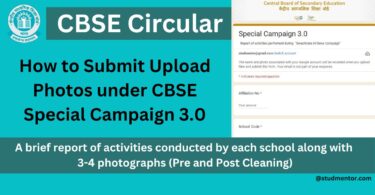 How to Submit Upload Photos under CBSE Special Campaign 3.0