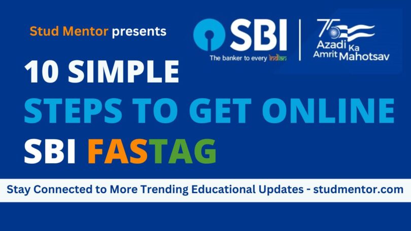 How to get SBI FASTag Online with Simple Steps 2023