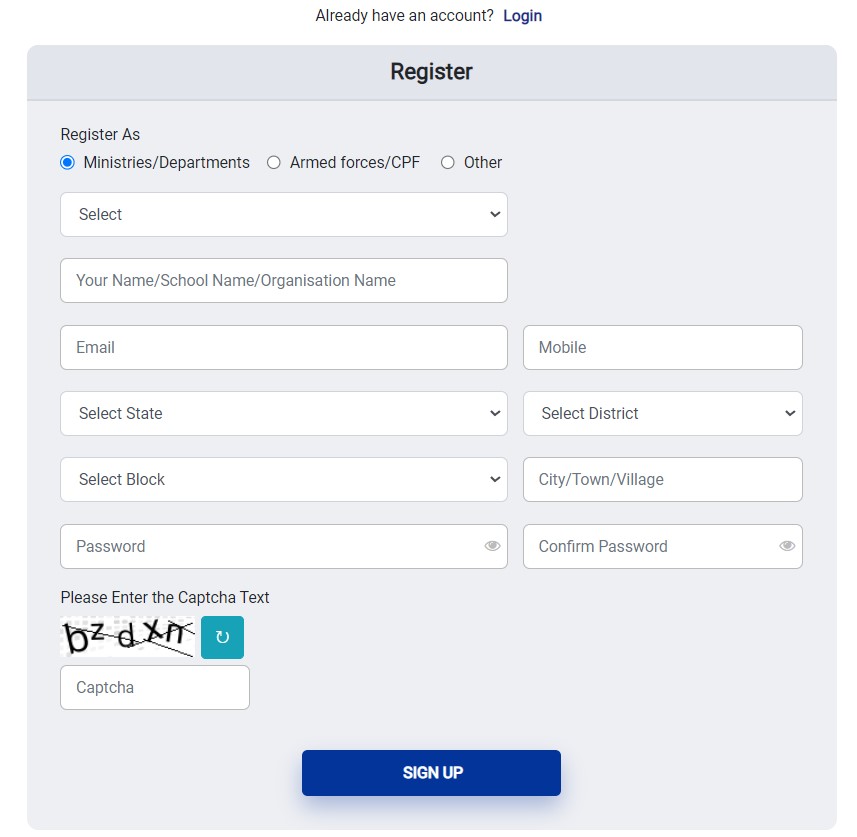 Register step 2  fit india swachhata run 4 2023