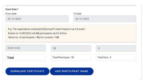 download certificate of fit india swachhata run 4.0