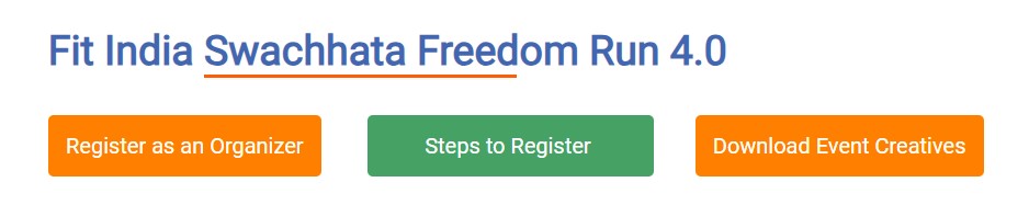 Click on Register as an Organizer