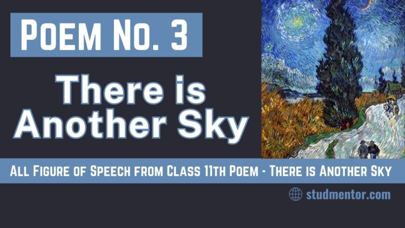 All Figure of Speech from Class 11th Poem - There is Another Sky 2023