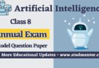 Artificial Intelligence Class 8 Annual Exam Model and Sample Paper 2023-24