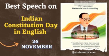 Best Speech on Indian Constitution Day in English 2023