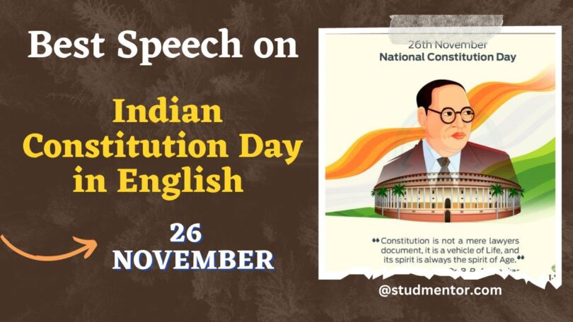 Best Speech on Indian Constitution Day in English 2023