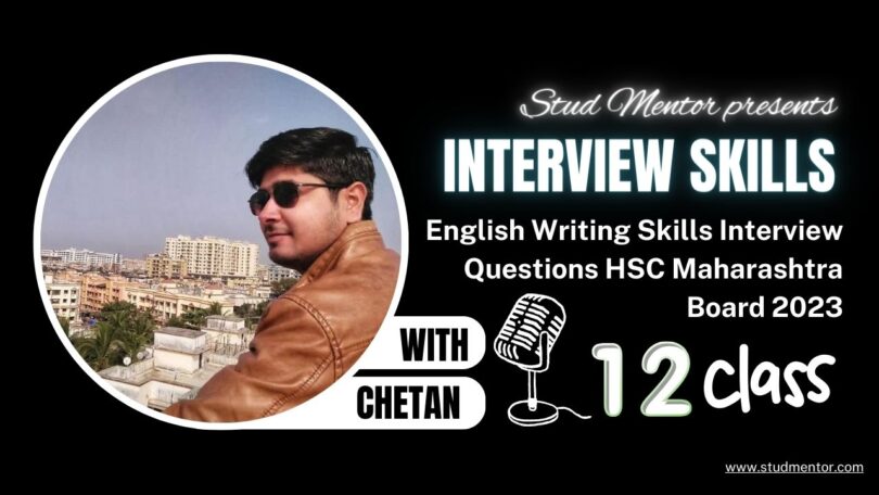 English Writing Skills Interview Questions HSC Maharashtra Board 2023